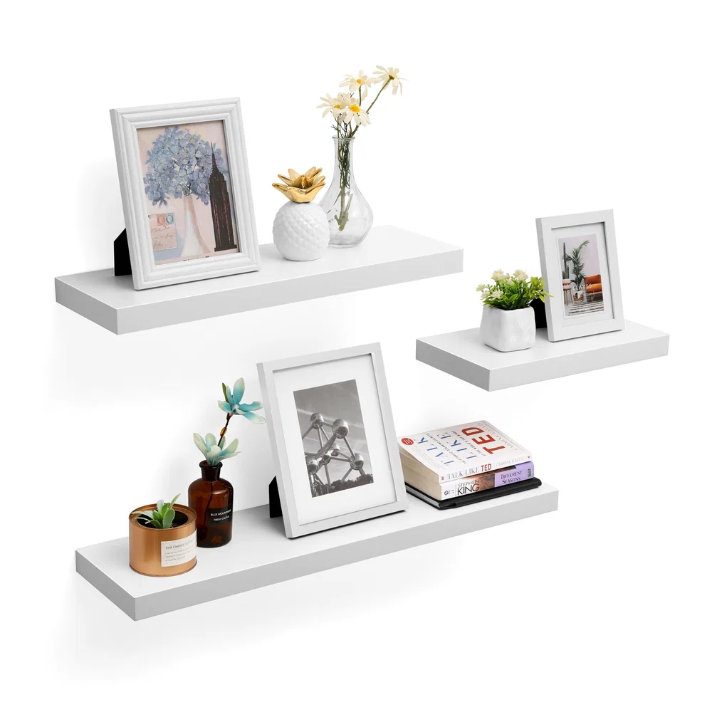 Recyclable VASAGLE Floating Shelf for Decorations Fine