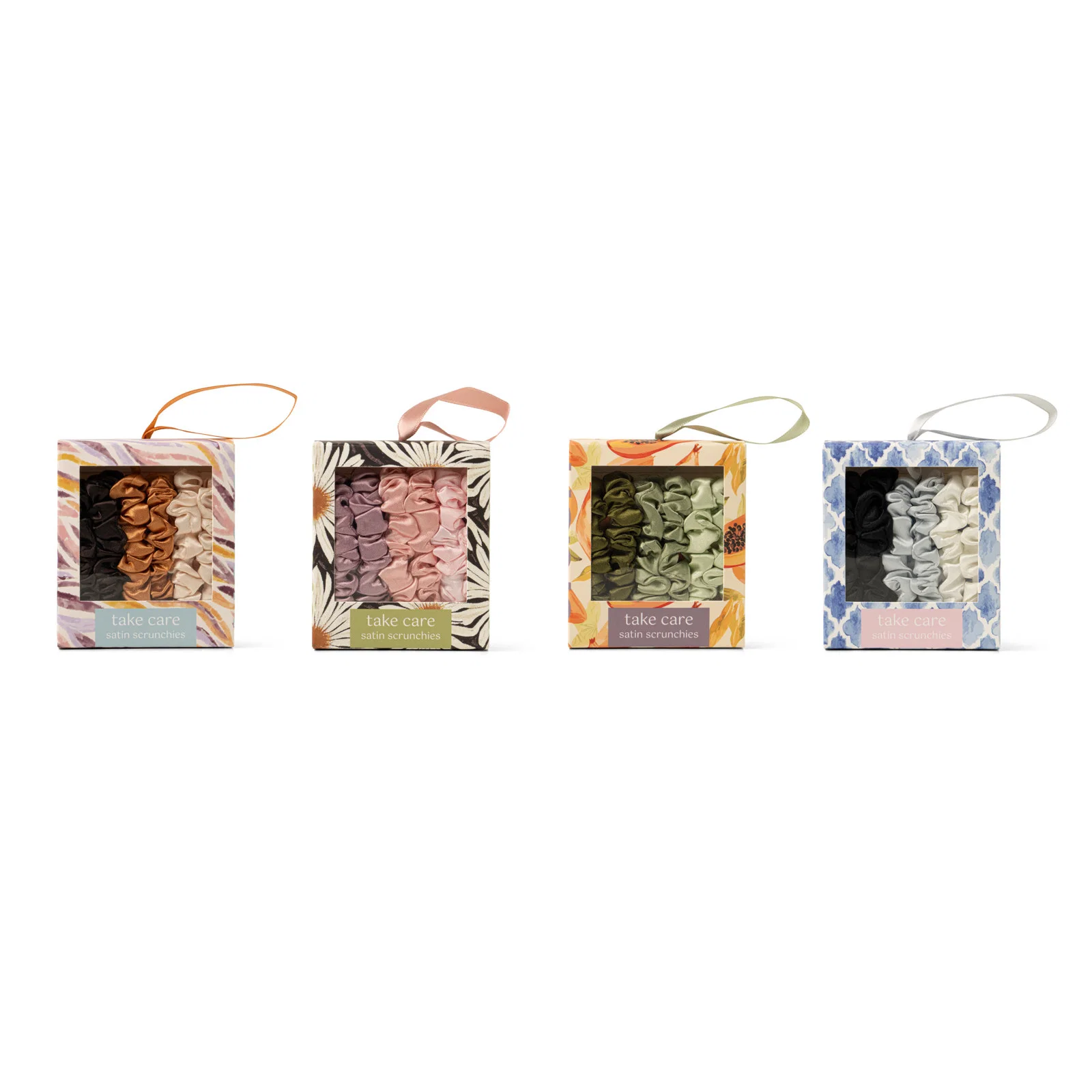 Authentic SATIN SCRUNCHIES 6PK Efficient