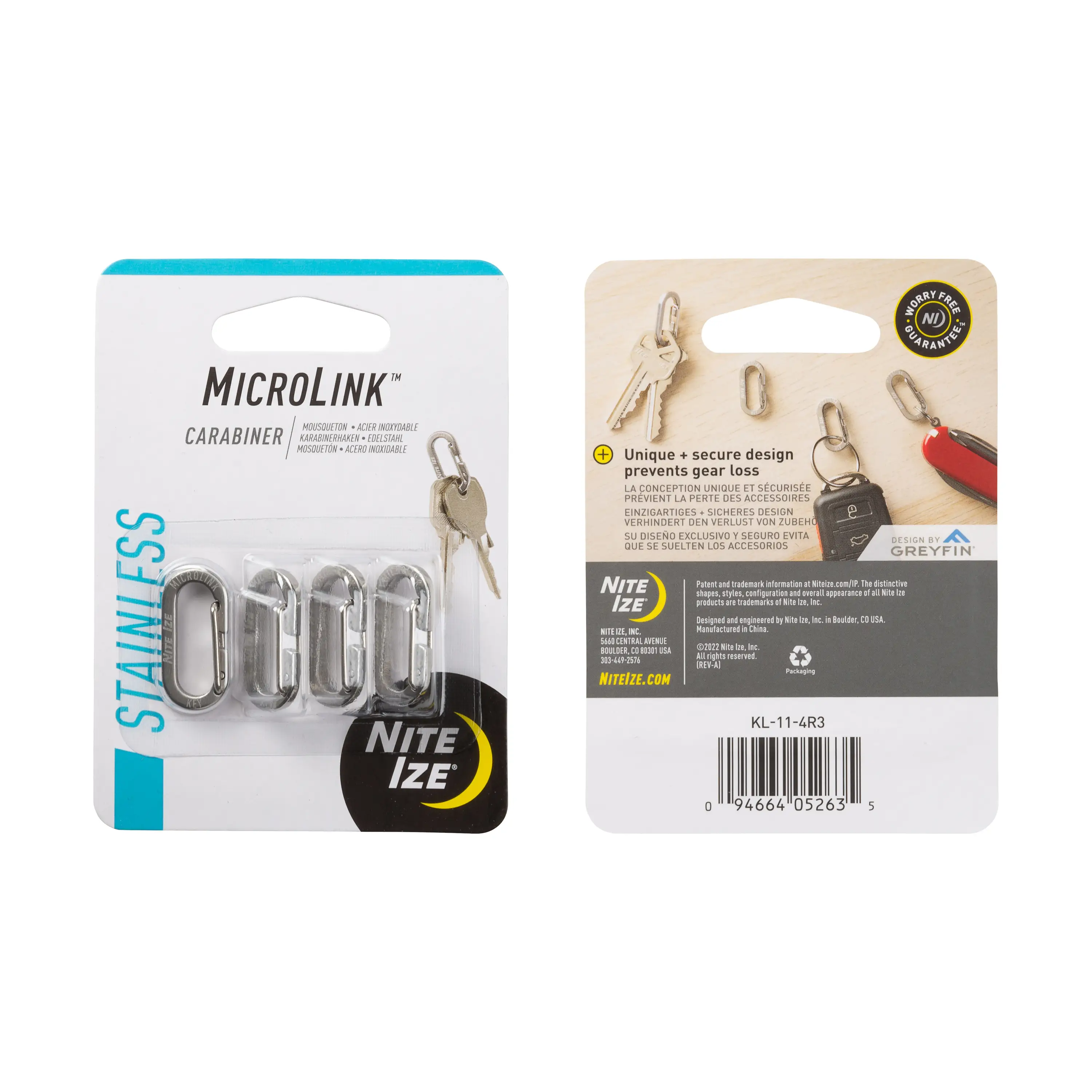 Versatile MICROLINK CARABINER 4PK Fast