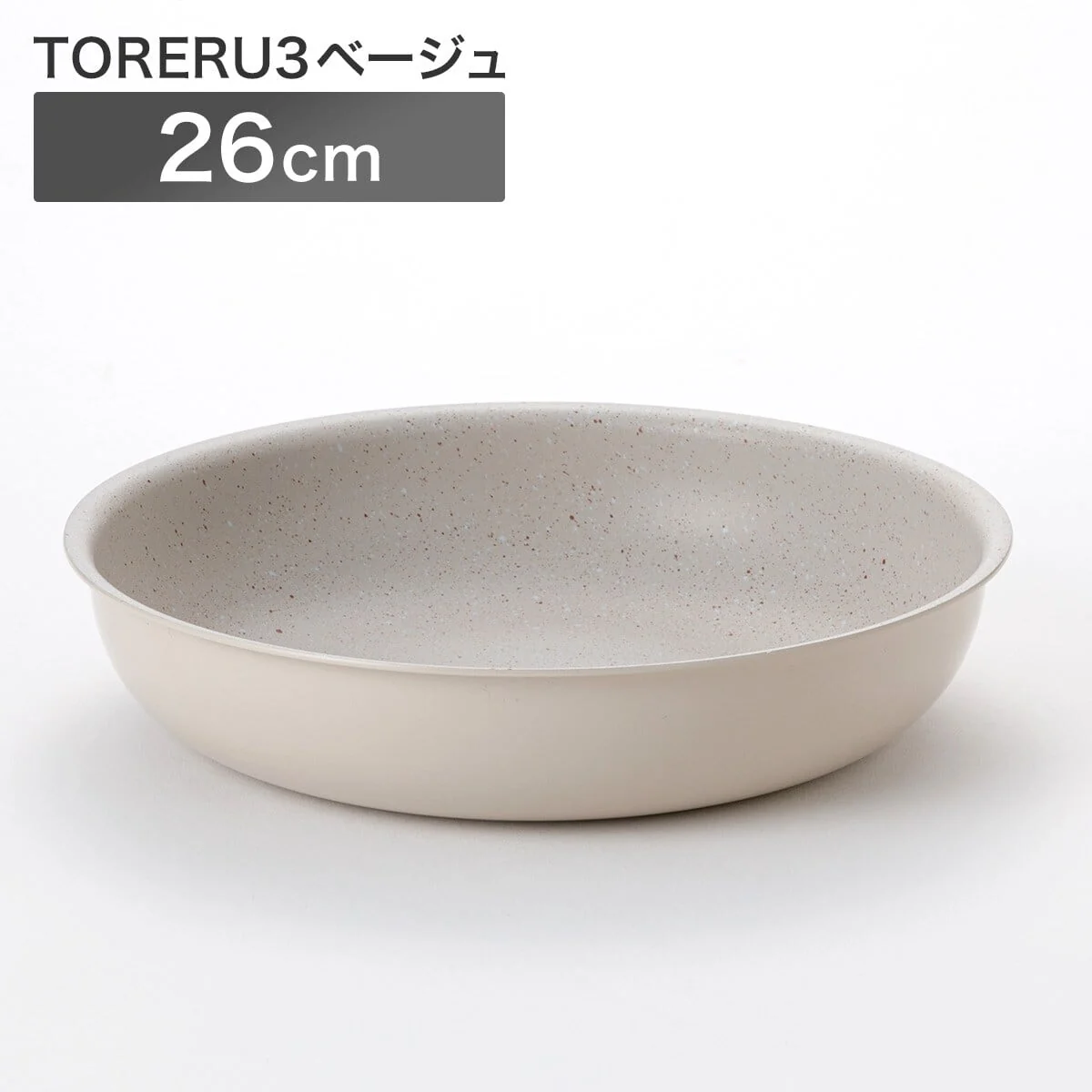 Genuine TORERU 3 IH Frying Pan 26cm KY048 Beige Artisan
