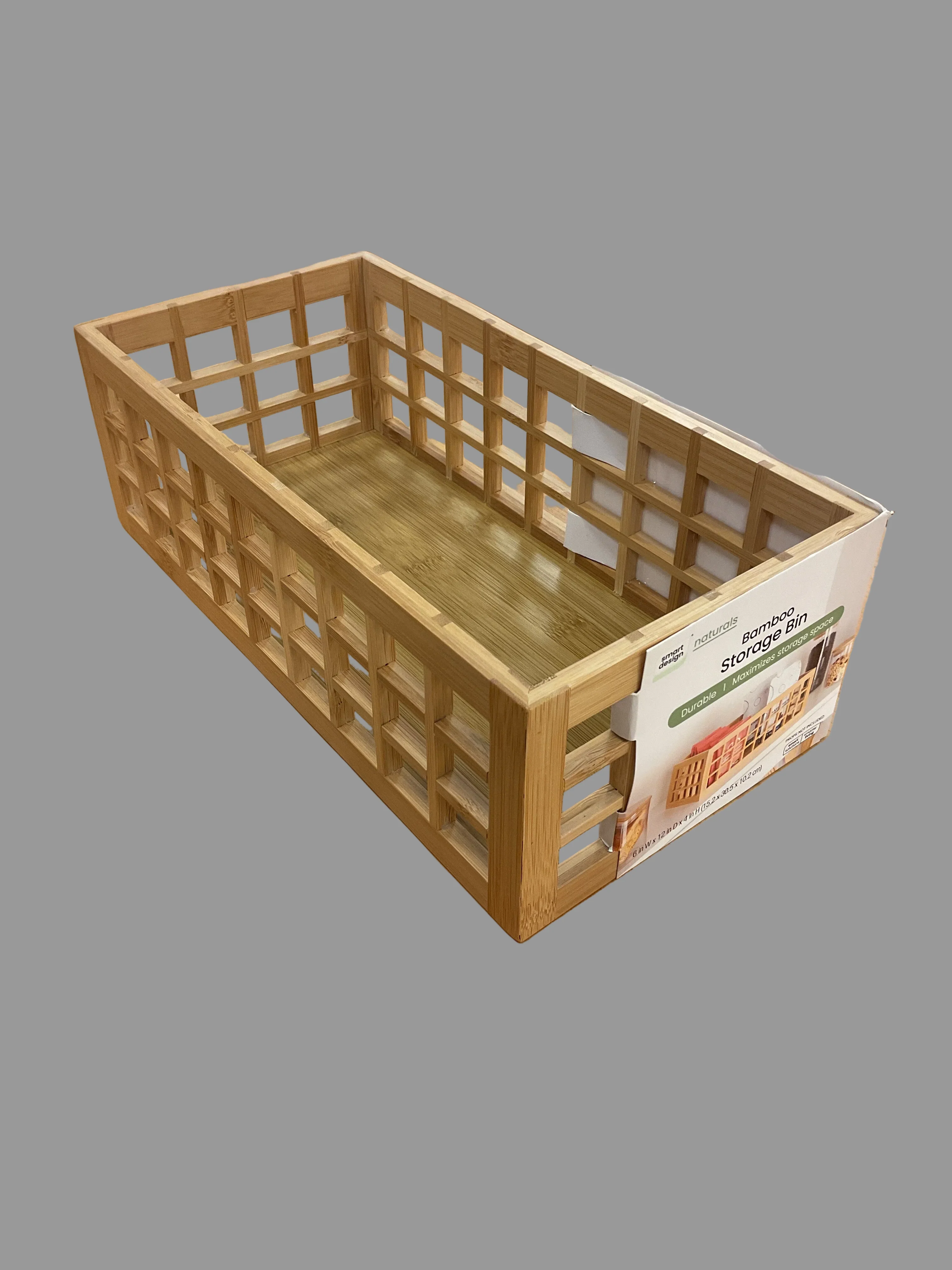Pure BAMBOO STORAGE GRID BIN Advanced