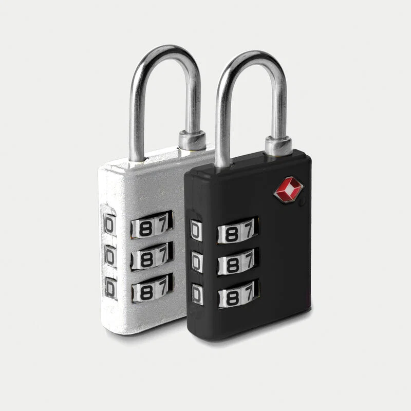 Safe TSA LUGGAGE LOCKS SET 2 BLK SLVR Practical