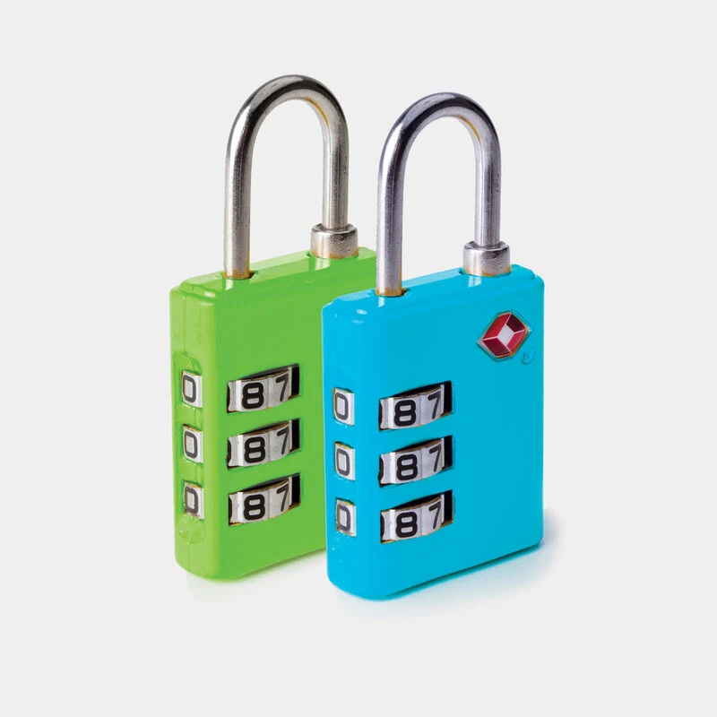 User-Friendly TSA LUGGAGE LOCKS SET 2 GRN BLU Classic