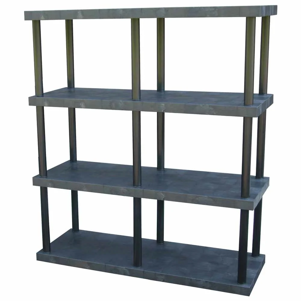 Exceptional DuraShelf Solid Top 66 quot w x 75 quot h 4-Shelf System Relaxed