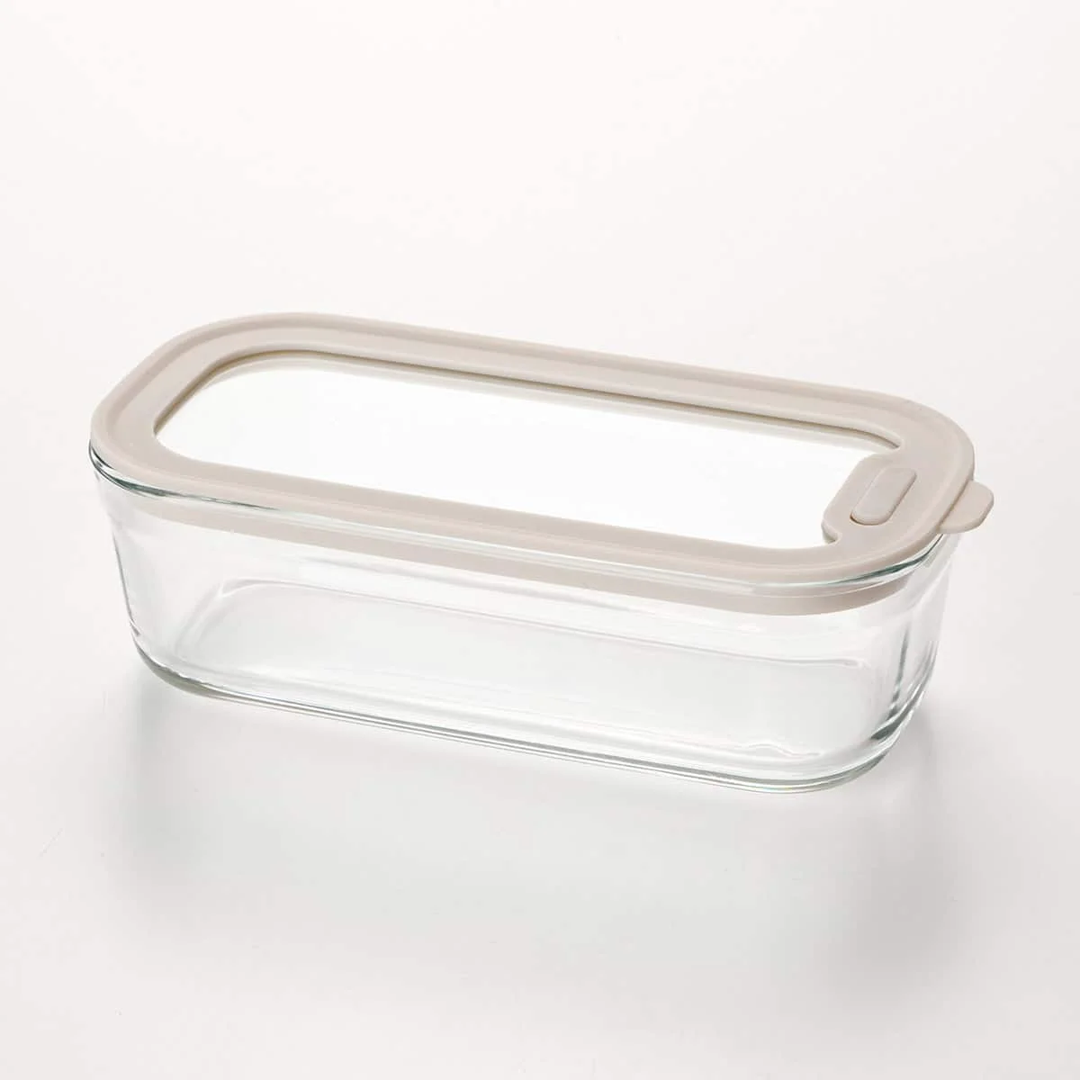 Consistent High Borosilicate Glass Food Storage Container 560ml RC001 Mocha Eco-Friendly