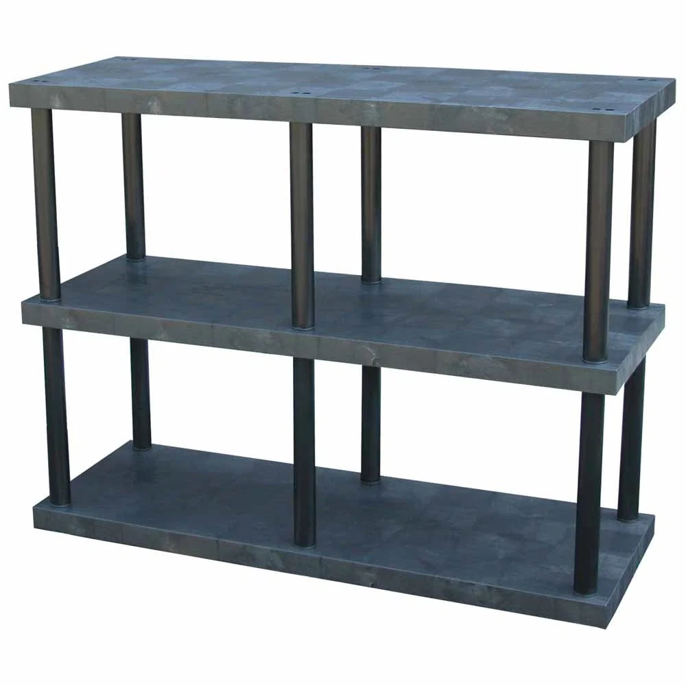 Fine DuraShelf Solid Top 66 quot w x 51 quot h 3-Shelf System High-Grade