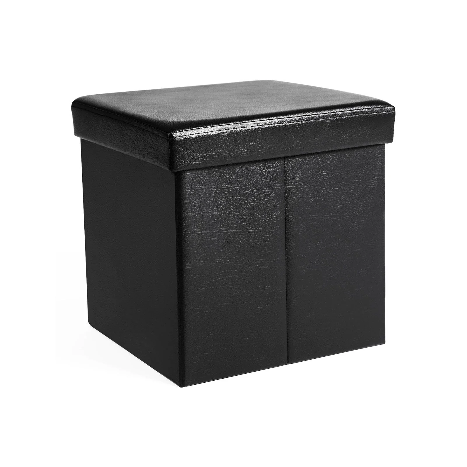 Elegant SONGMICS Storage Ottoman Cube Faux Leather Crafted