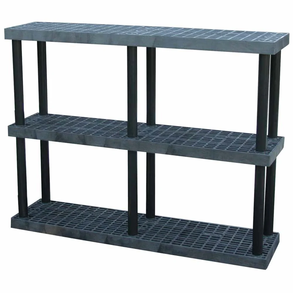 Trusted DuraShelf Grid Top 66 quot w x 51 quot h 3-Shelf System Flexible