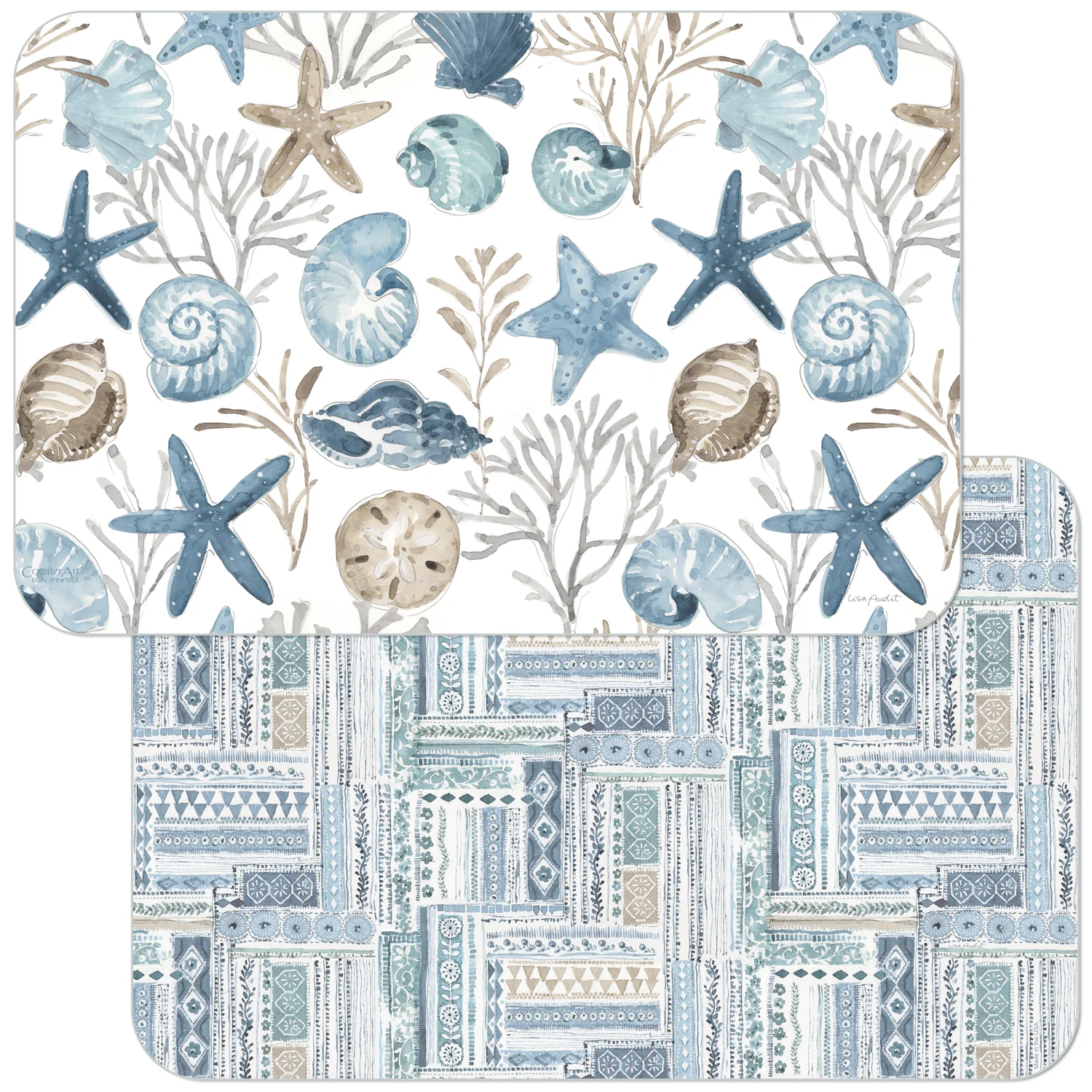 Healthy REVERSIBLE PLACEMAT BLUE ESCAPE Specialty