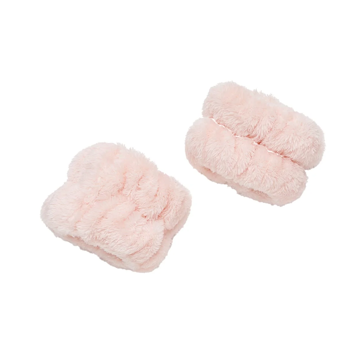 Eco-Friendly Flannel Wristbands Set of 2 Rose Classic