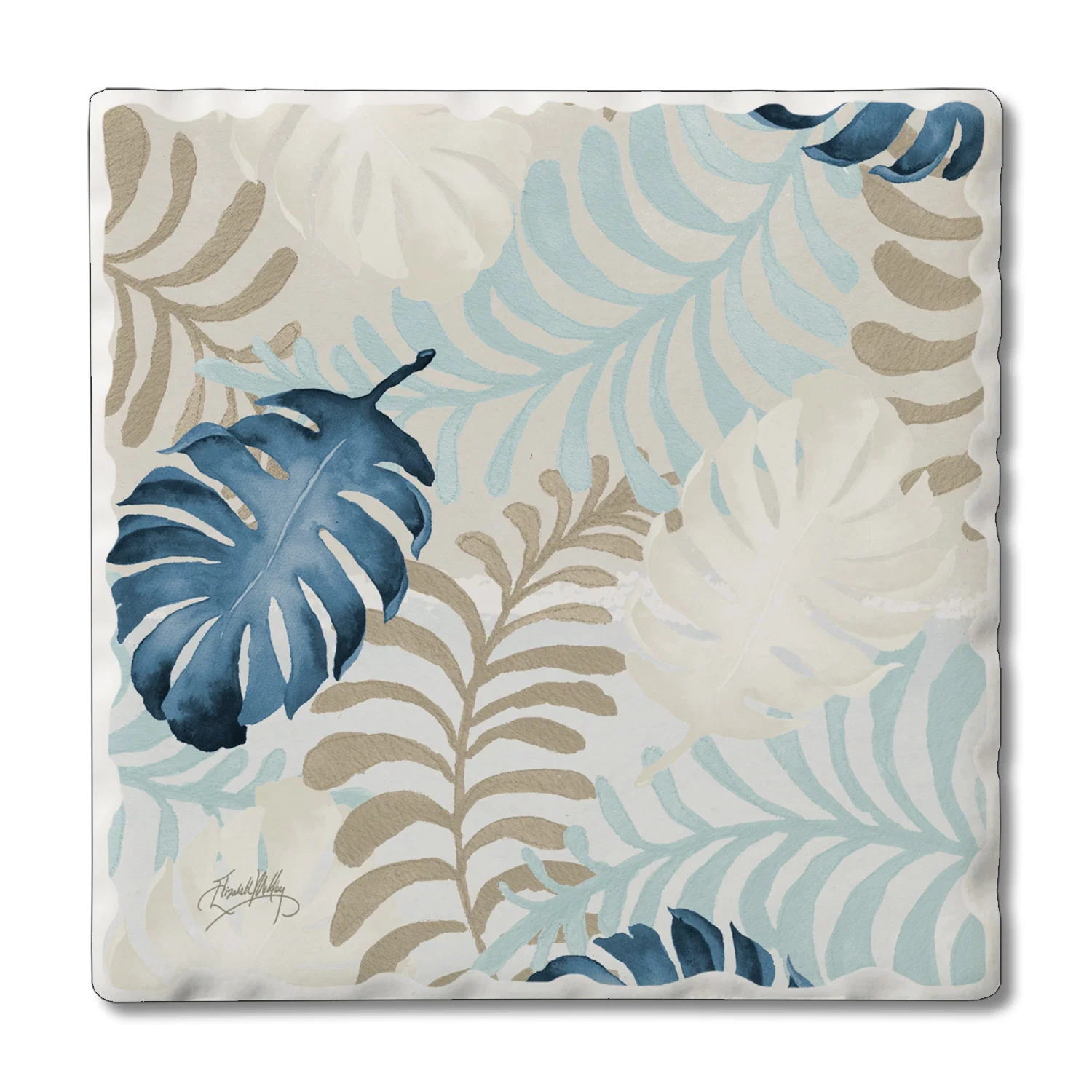Carefully Designed COASTER BLUE HAVANA PALM Pure