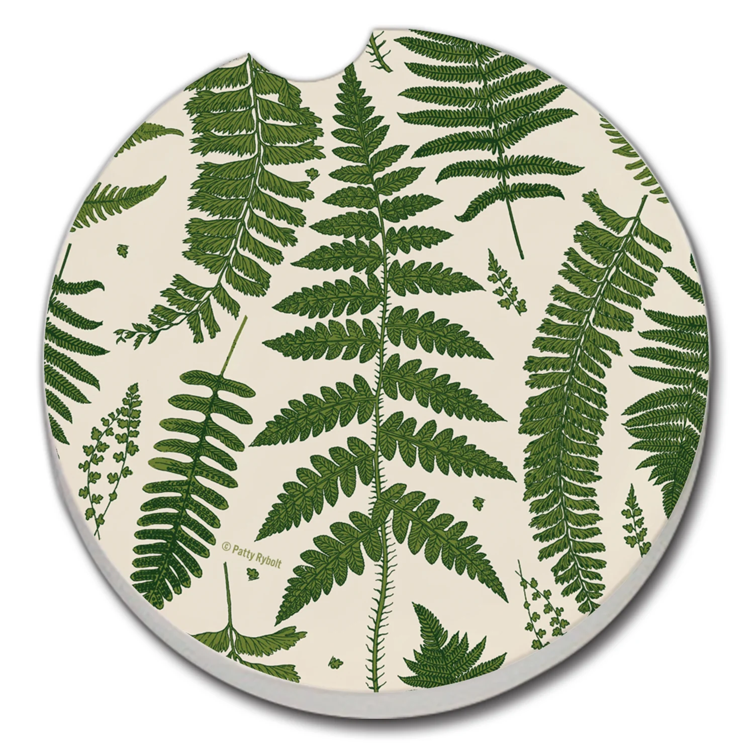 Carefully Designed CAR COASTER NATURAL FERNS Outstanding