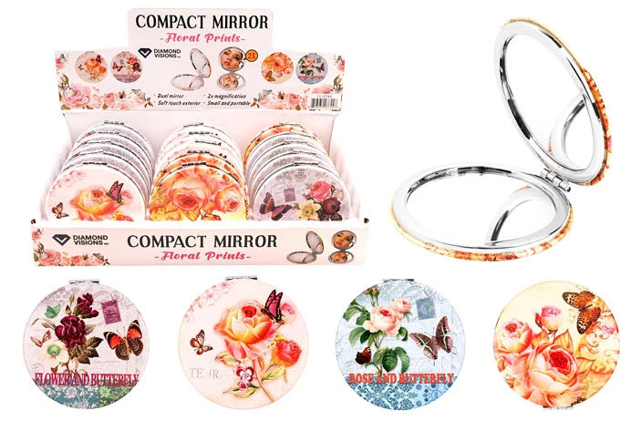 Durable FLORAL POCKET MIRROR Sustainable