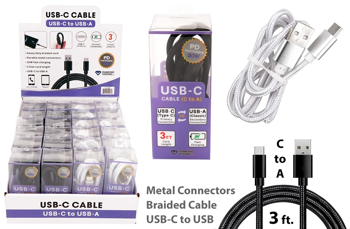 Eco-Friendly BRAIDED USB-C CABLE 3 39 C TO A Original Design