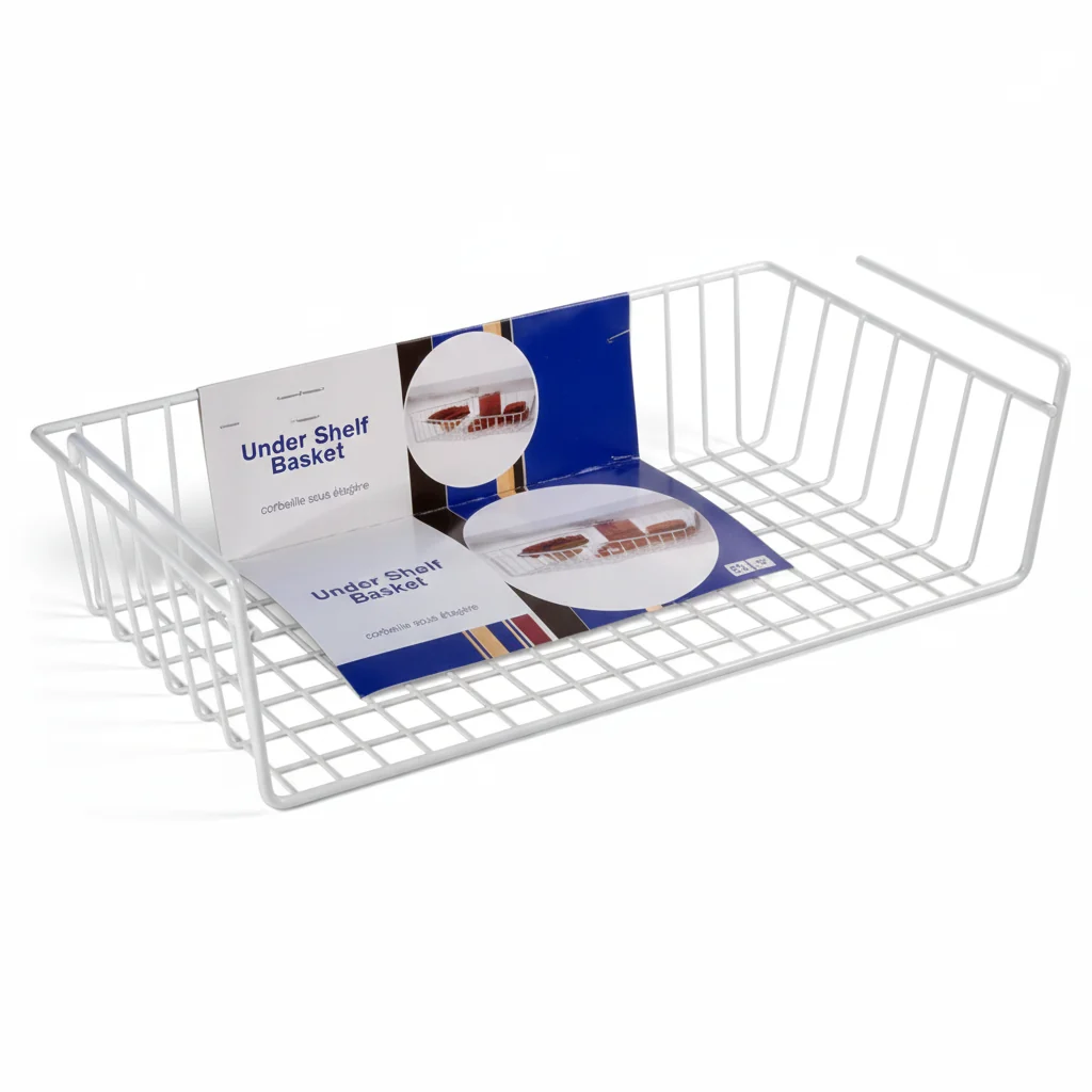 Original Design Large Under Cabinet Basket User-Friendly