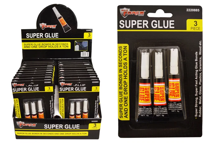Green SUPER GLUE 3PK Contemporary