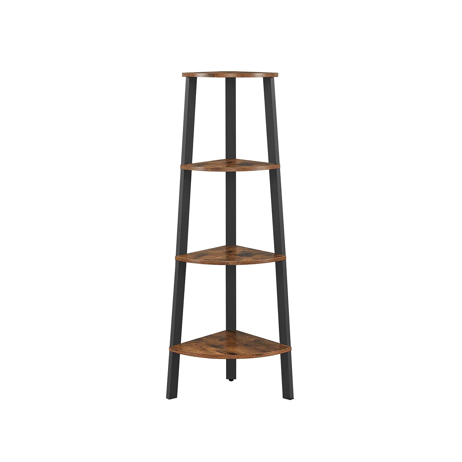 Versatile VASAGLE 4-Tier Industrial Corner Shelf Smooth
