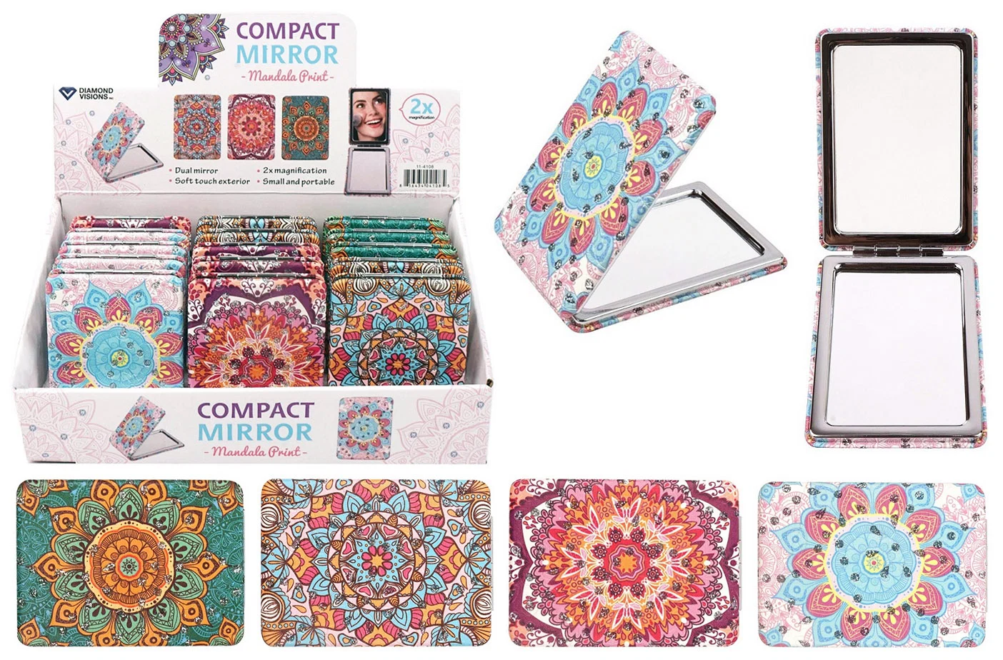 Original COMPACT MIRROR MANDALA SQUARE Exclusive