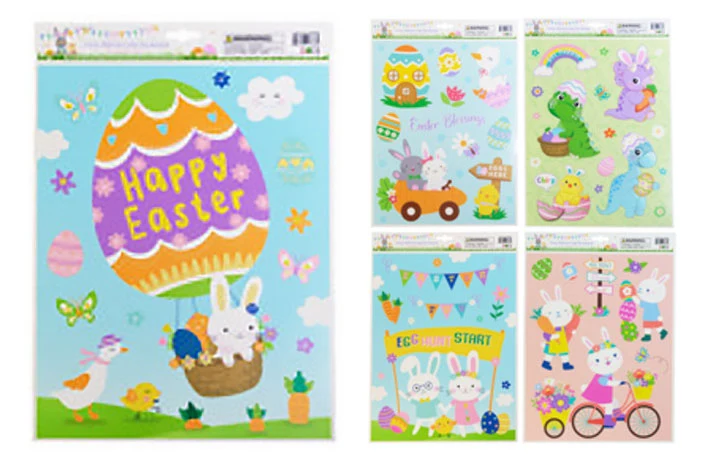 Original EASTER WINDOW CLINGS Outstanding