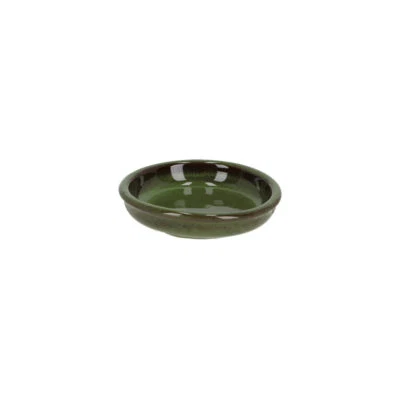 Effective KOKEDAMA CERAMIC SAUCER GREEN SM Classic
