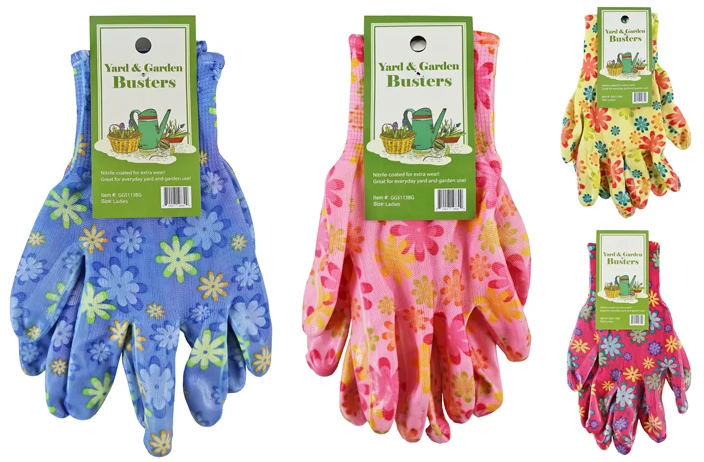 Exclusive GARDENING GLOVES FLORAL PRINT Selected