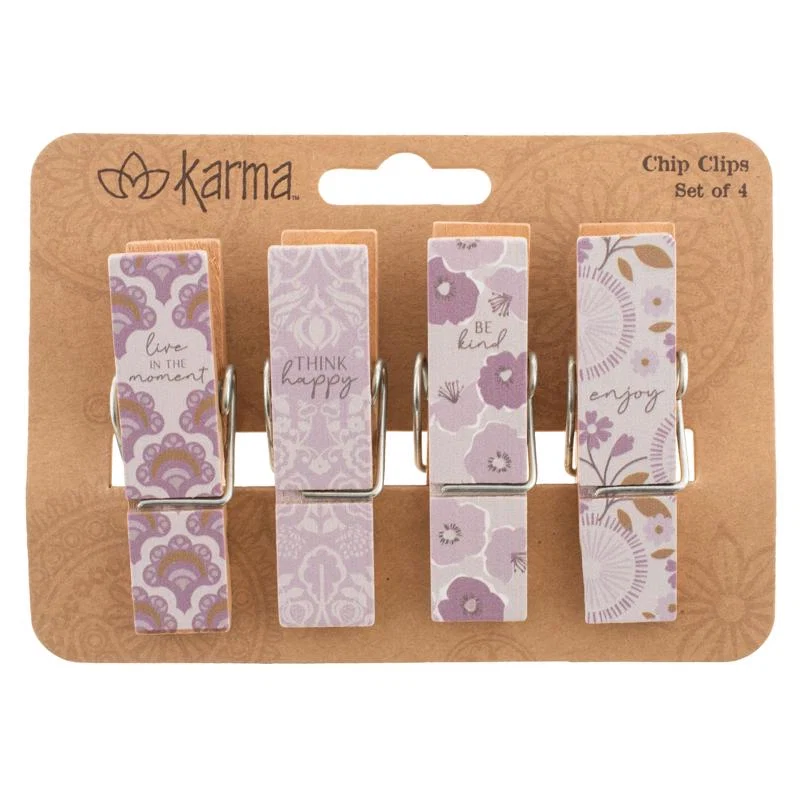 Fine BAG CLIPS LILAC Outstanding