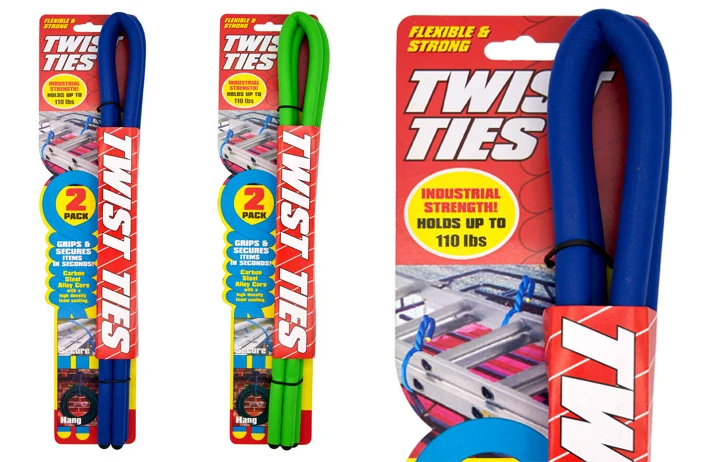 Durable 36 quot TWIST TIES 2PK Environmentally Friendly