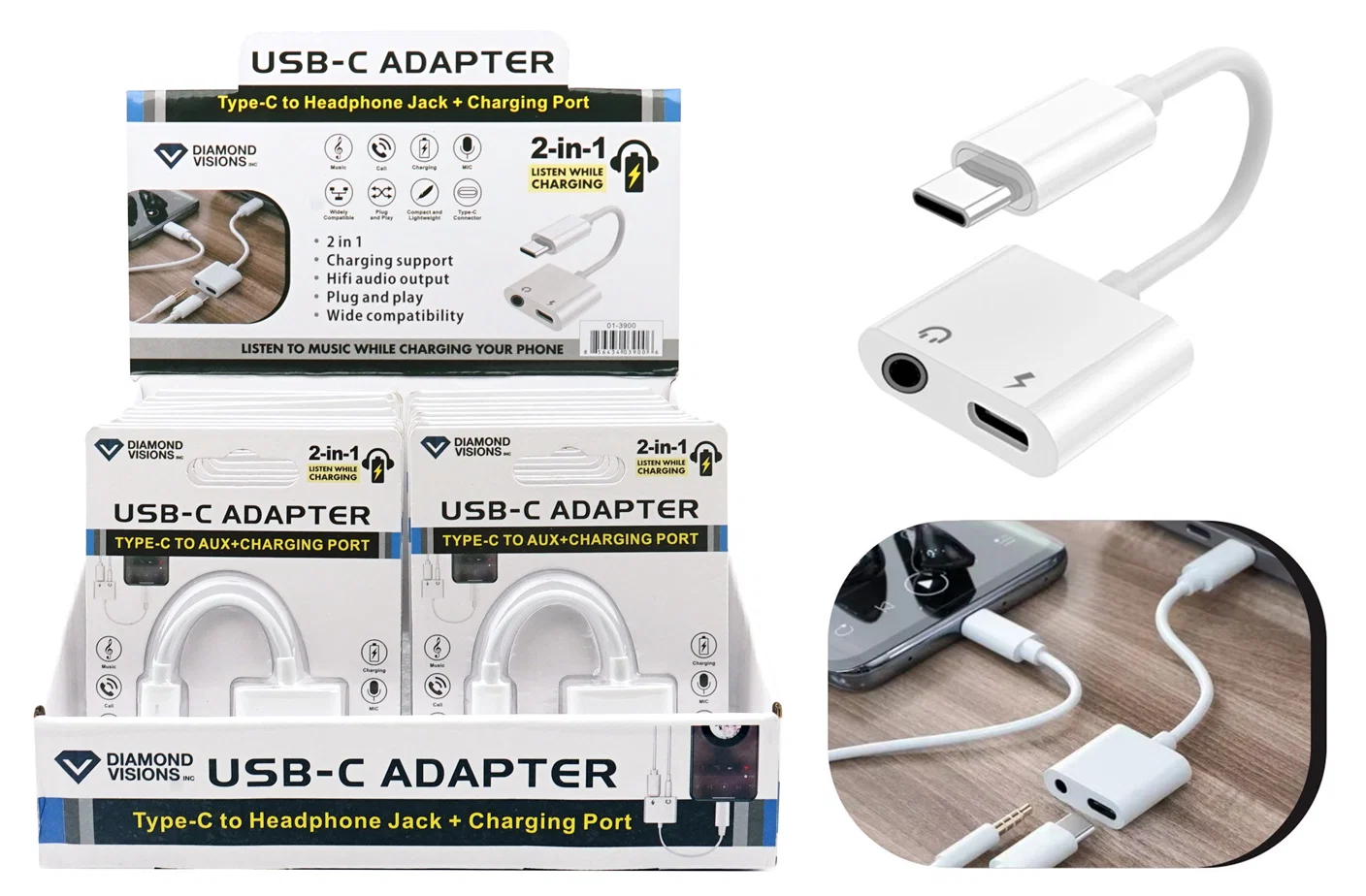 Smooth USB-C ADAPTER 2-IN-1 World-Class