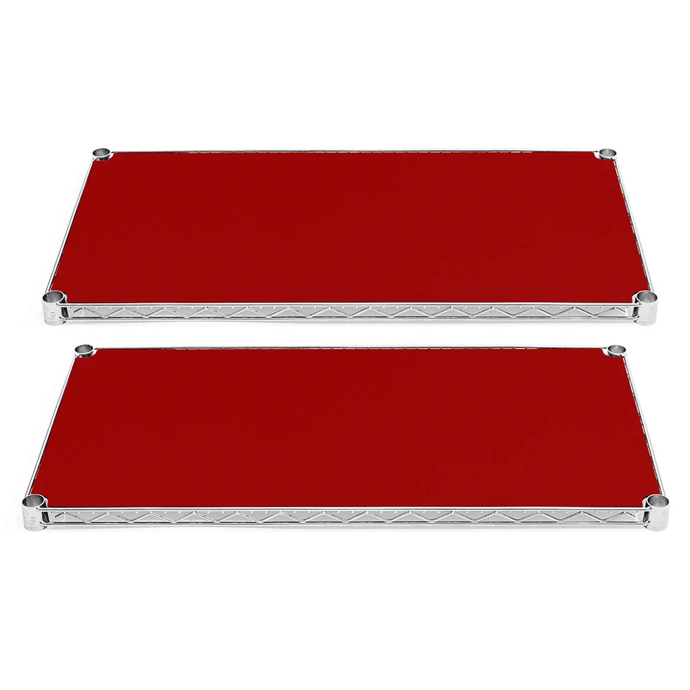 Unique 12 quot d Plastic Wire Shelf Liners 2-Pack – Red Innovative