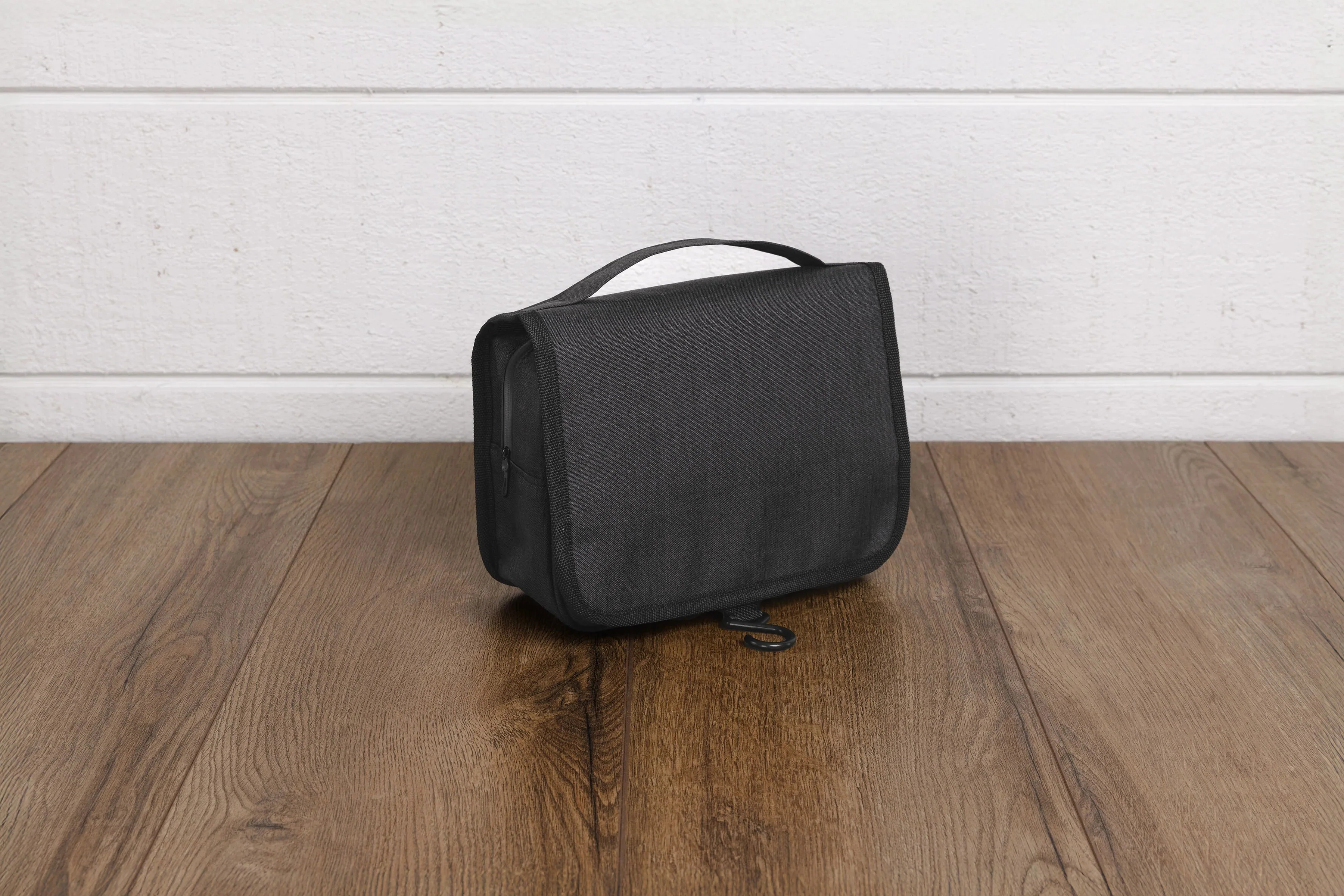 Premium Material TOILETRY TRAVEL BAG HEATHER BLACK Enhanced