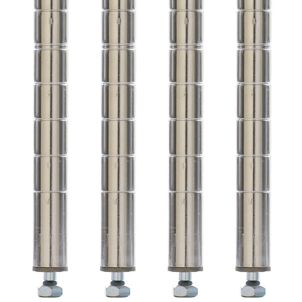 Carefully Designed Metro Chrome Super Erecta SiteSelect Stationary Posts – 4-Pack Contemporary