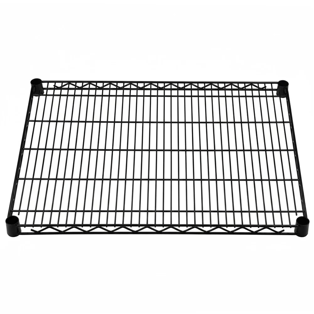 Powerful 24 quot d Black Wire Shelves Solid