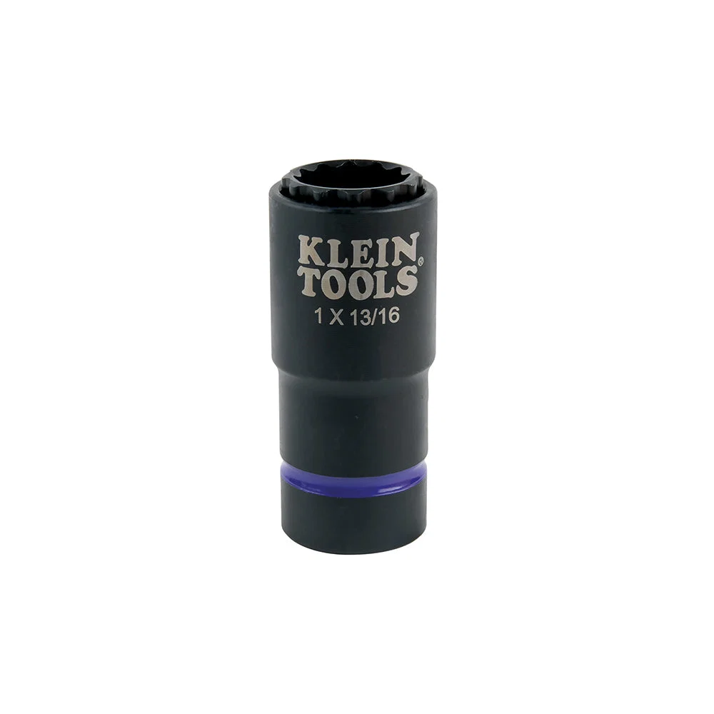 Solid Klein 2-in-1 Impact Socket 12-Point 1 and 13 16-Inch 66015 Innovative
