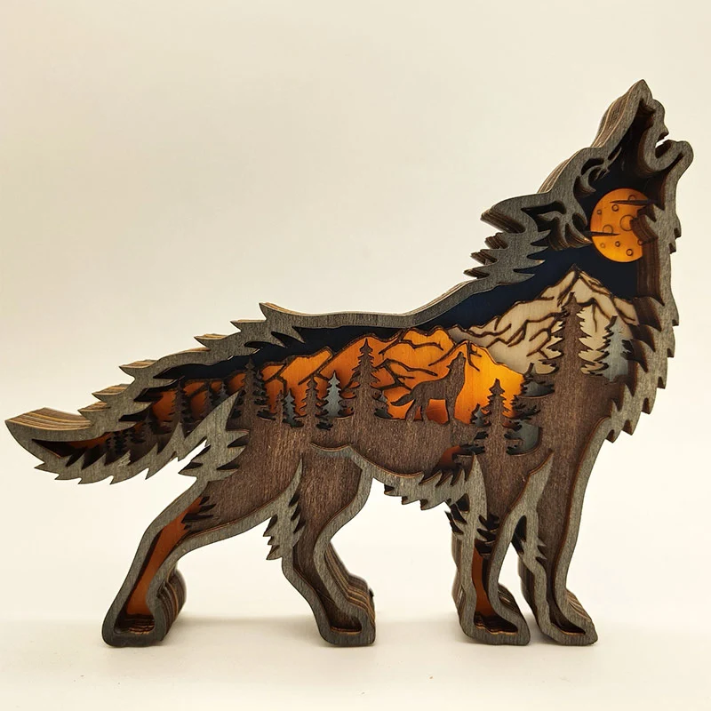 Top-Quality Ownkoti Creative Forest Animal Decoration – Wolf World-Class