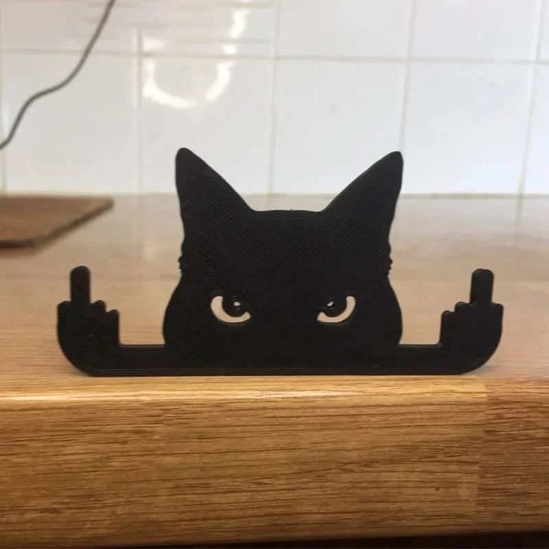 World-Class Ownkoti Funny Black Cat Creative Decorative Ornament Functional