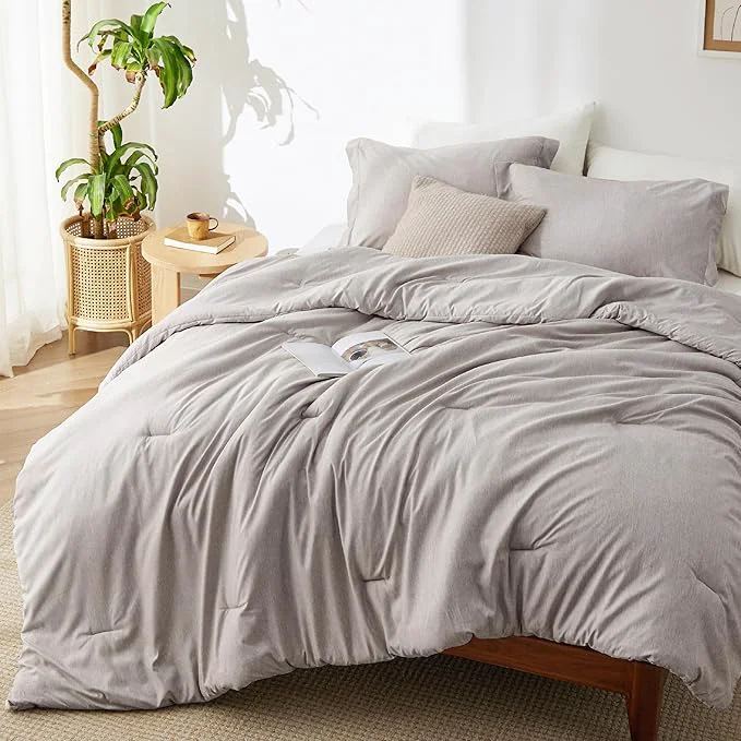 Minimalist Bedsure California King Comforter Set – Soft Microfiber Bedding for All Seasons 3 Pieces 1 Comforter 104 quot x96 quot and 2 Pillow Shams 20 quot x36 quot 2 quot Reusable
