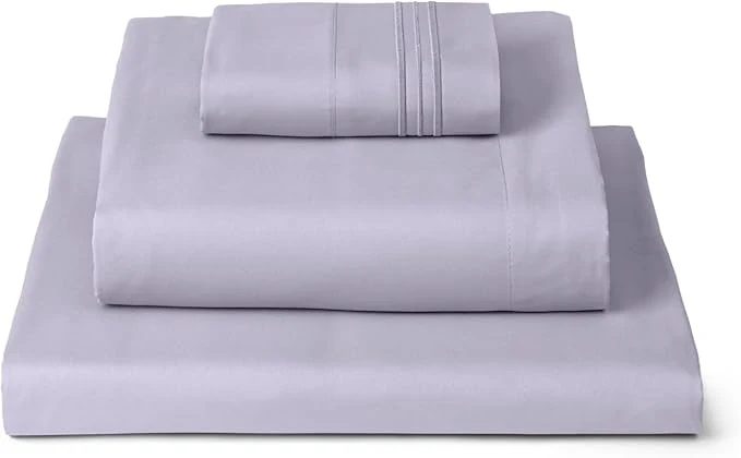 Trendy Mellanni Twin Sheets Set – 3 PC Iconic Collection Bedding – Hotel Luxury Extra Soft Cooling Bed Sheets – Wrinkle Fade Stain Resistant Twin Lavender Flexible