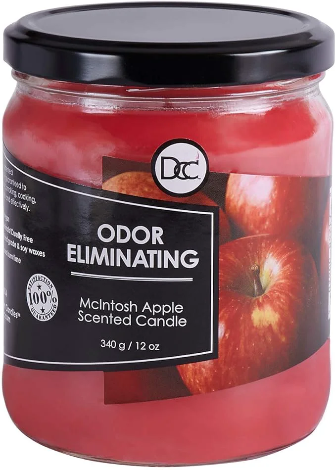Expertly Made Mcintosh Apple Odor Eliminating Highly Fragranced Candle Quality