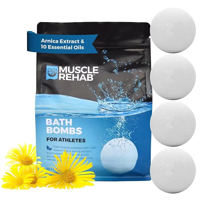Elite Muscle Rehab Epsom Salt Bath Bombs Lightweight