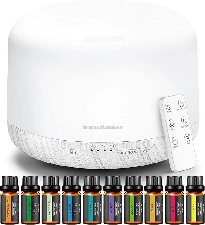 Outstanding InnoGear Aromatherapy Diffuser 10 Essential Oils Set 500ml Essential Oil Genuine