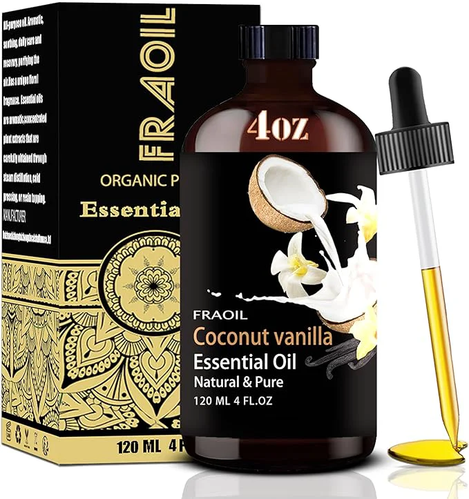 Outstanding Coconut Vanilla Essential Oil Coconut Vanilla Oil 4 Fl Oz 120ML Reusable