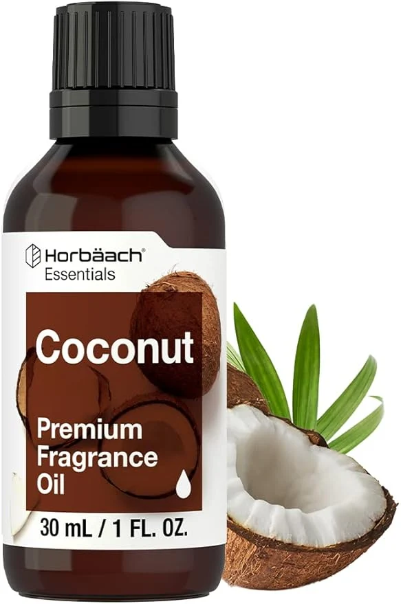 Enhanced Horbäach Coconut Fragrance Oil 1 fl oz Premium Grade Breathable