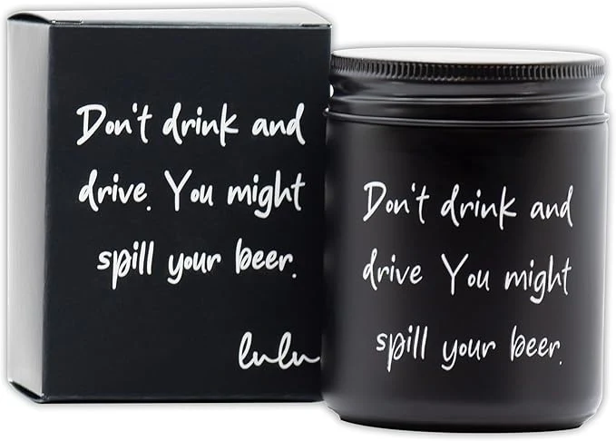 Modern Lulu Candles Mahogany Teak Funny Gifts Scented Soy Jar Candle Hand Poured Crafted