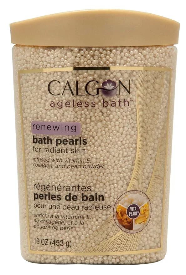 Elegant Calgon Ageless Bath Series Renewing Pearls 16 oz. Lightweight