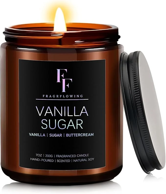 Efficient Vanilla Sugar Scented Candles for Home Soy Wax Candle Aromatherapy Candles Fast