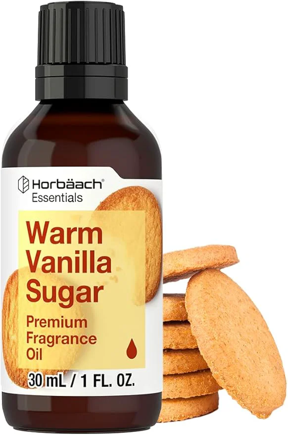Eco-Friendly Horbäach Warm Vanilla Sugar Fragrance Oil 1 Fl Oz Premium Grade Contemporary