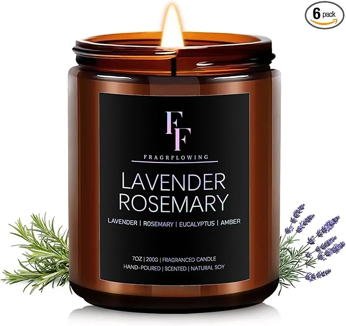 Smart Lavender Rosemary Candle Scented Candle Trendy