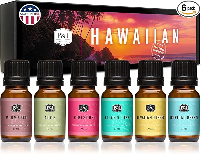Durable P J Trading Fragrance Oil Hawaiian Set Hibiscus Island Life Hawaiian Ginger Natural
