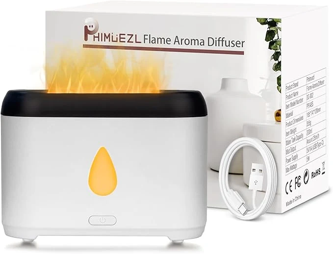 Optimized Flame Diffuser for Essential Oils 200ml Ultrasonic Aroma Diffusers World-Class