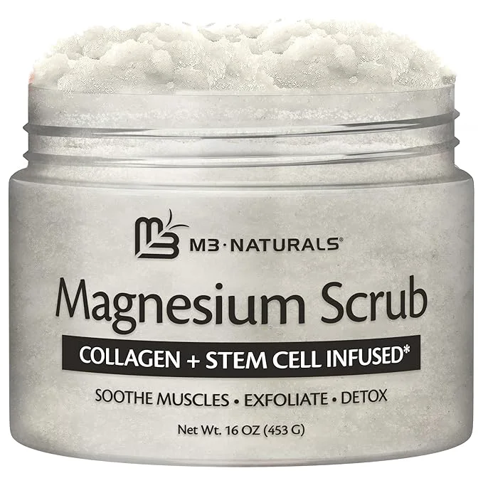 Next-Generation Magnesium Body Scrub for Sore Muscles Exfoliation Relaxation Calming Casual